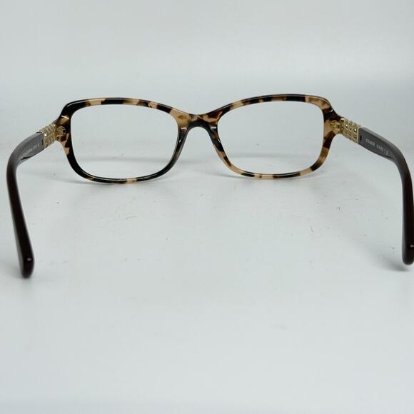 Coach Eyeglasses HC 6075Q 5322 Peach Brown Rectangular 52[]18 135 H19558 - Picture 3 of 7